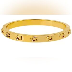 COACH Signature C Hinged Bangle Bracelet